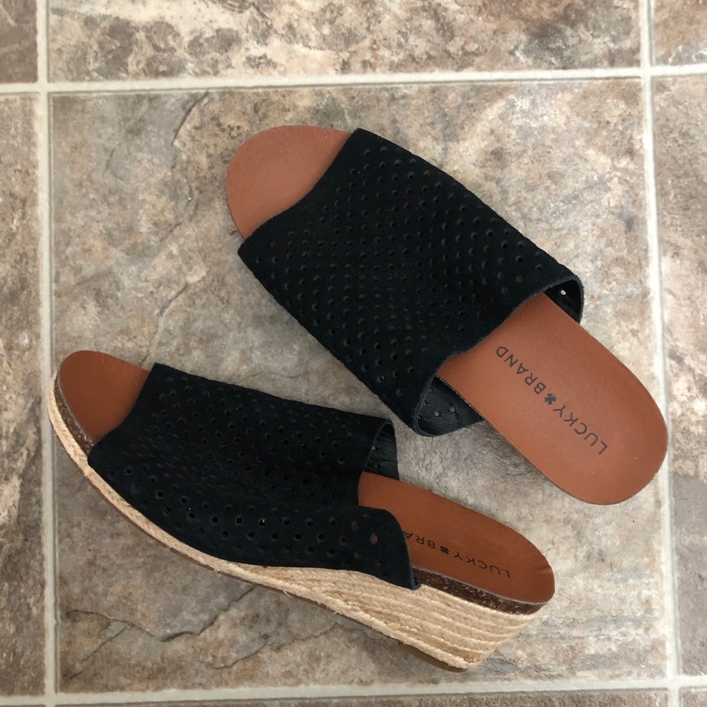 Lucky Brand wedges, size 7